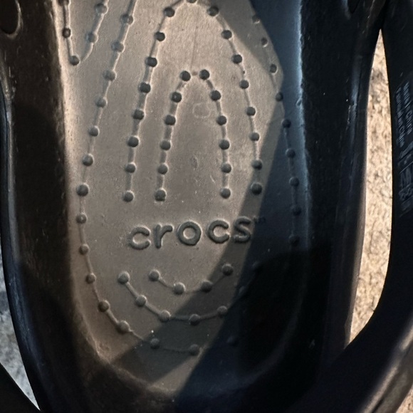 Crocs Women's Mercy Work Clog Black & Silver Floral Slip Resistant Size 11 - Picture 3 of 6